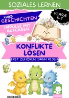 Vorschau - Arbeitsblätter - Konflikte lösen Klasse 5-7: Kurzgeschichten mit Aufgaben | Soziales Lernen – Streit schlichten, Kompromisse finden, Perspektivwechsel - Deckblatt