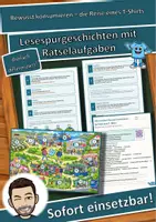 Vorschau - Arbeitsblätter - Bewusst konsumieren – die Reise eines T-Shirts – Lesespurgeschichte mit Rätselaufgaben (Klasse 8) - Deckblatt