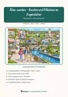Vorschau - Arbeitsblätter - Älter werden – Rechte und Pflichten im Jugendalter – Lesespurgeschichte mit Rätselaufgaben (Klasse 8) - Seite 1