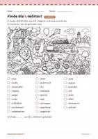 Vorschau - Arbeitsblätter - Finde die L-Wörter! Interaktives Smartboard Suchspiel! - Seite 1