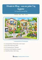 Vorschau - Arbeitsblätter - Rituale im Alltag – was uns jeden Tag begleitet – Lesespurgeschichte mit Rätselaufgaben (Klasse 1) - Seite 1