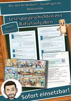 Vorschau - Arbeitsblätter - Was darf die Medizin? – Grundfragen der Medizinethik – Lesespurgeschichte mit Rätselaufgaben (Klasse 10) - Deckblatt