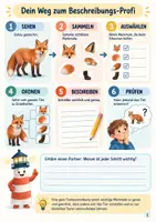 Vorschau - Arbeitsblätter - Beschreibungswerkstatt – Tiere beschreiben Klasse 3–4 | Deutsch mit Lösung - Seite 3