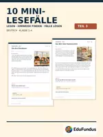 Vorschau - Arbeitsblätter - 10 Mini-Lesefälle – Teil 3 | Klasse 2–4 - Deckblatt