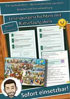 Vorschau - Arbeitsblätter - Fair wirtschaften – Wirtschaftsethik zwischen Gewinn und Verantwortung – Lesespurgeschichte mit Rätselaufgaben (Klasse 10) - Deckblatt