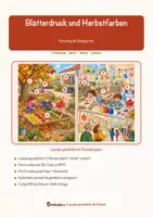 Vorschau - Arbeitsblätter - Blätterdruck und Herbstfarben – Lesespurgeschichte mit Rätselaufgaben (Klasse 1) - Seite 1
