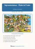 Vorschau - Mal- und Bastelvorlagen - Impressionismus – Malen im Freien – Lesespurgeschichte mit Rätselaufgaben (Klasse 9) - Seite 1