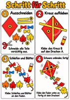 Vorschau - Arbeitsblätter - Materialpaket Kunst Klasse 1–4 Herbstbasteln mit Waldtieren, Kürbis und Drachen - Seite 3