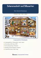 Vorschau - Mal- und Bastelvorlagen - Scherenschnitt und Silhouetten – Lesespurgeschichte mit Rätselaufgaben (Klasse 3) - Seite 1
