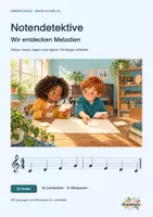 Vorschau - Arbeitsblätter - Notendetektive - Noten lernen & Melodien entdecken .. Musik Klasse 3/4 mit Hörspuren - Seite 1