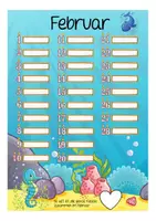 Vorschau - Mal- und Bastelvorlagen - Geburtstagskalender Seepferdchenklasse - Seite 3