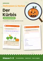 Vorschau - Arbeitsblätter - Der Kürbis Sachunterricht Klasse 1-3 - Deckblatt