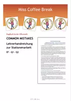 Vorschau - Unterrichtsreihen - Common Mistakes - Lehrerhandreichung zur Stationenarbeit - Deckblatt
