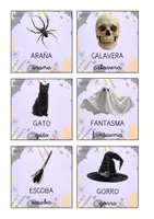 Vista previa - Juegos / Gamificación - Ruleta y bingo letra ligada (Halloween) - página 2