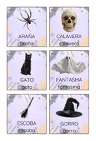 Vista previa - Juegos / Gamificación - Ruleta y bingo letra de imprenta (Halloween) - página 2