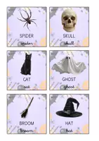 Vista previa - Juegos / Gamificación - INGLÉS - Ruleta y bingo letra ligada (Halloween) - página 2