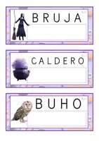 Vista previa - Tarjetas / Manipulativos - Lecto-escritura MAYÚSCULA (Halloween) - Portada