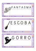 Vista previa - Tarjetas / Manipulativos - Lecto-escritura MAYÚSCULA (Halloween) - página 3