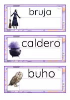 Vista previa - Tarjetas / Manipulativos - Lecto-escritura minúscula de imprenta (Halloween) - Portada