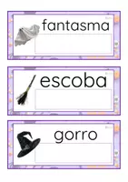 Vista previa - Tarjetas / Manipulativos - Lecto-escritura minúscula de imprenta (Halloween) - página 3