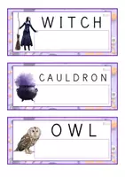 Vista previa - Tarjetas / Manipulativos - INGLÉS - Lecto-escritura MAYÚSCULA (Halloween) - Portada