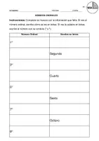 Vista previa - Hojas de trabajo - Numeros ordinales. Tres niveles de trabajo. Hasta el 70º - Portada