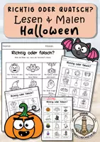Vorschau - Arbeitsblätter - Halloween Klasse 2 | Lesen Klasse 2 - Deckblatt