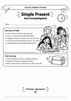 Vorschau - Arbeitsblätter - Simple Present | Klasse 5/6 – Übungen & Lösungen - Seite 1