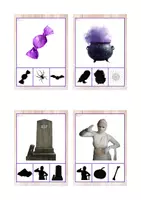 Vista previa - Tarjetas / Manipulativos - Asociación sombras (Halloween) - Portada