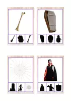 Vista previa - Tarjetas / Manipulativos - Asociación sombras (Halloween) - página 2