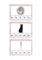 Vista previa - Tarjetas / Manipulativos - Primera sílaba minúscula ligada (Halloween) - Portada