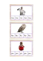 Vista previa - Tarjetas / Manipulativos - Primera sílaba minúscula ligada (Halloween) - página 3