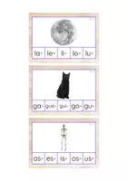 Vista previa - Tarjetas / Manipulativos - Primera sílaba minúscula de imprenta (Halloween) - Portada