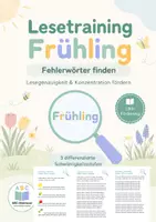 Vorschau - Arbeitsblätter - Materialpaket Lesetraining: Fehlerwörter finden, Fördermaterial LRS - Seite 1
