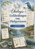 Vorschau - Arbeitsblätter - Ökosystem Fließgewässer: Gefährdungen – Arbeitsblatt mit Lösung | Berufliche Bildung - Deckblatt