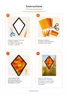 Aperçu - Matériel pour travaux manuels / dessin - Fabrication de cerfs-volants avec papier transparent pour fenêtres d'automne - Page 2