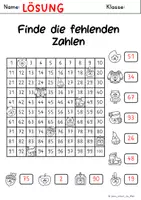 Vorschau - Arbeitsblätter - Zahlen bis 100 - Seite 3