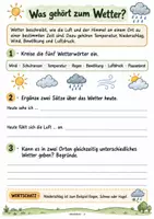 Vorschau - Stundenentwürfe - Wetter & Bauernregeln prüfen | Sachunterricht Klasse 3–4 mit Wettertagebuch - Seite 1