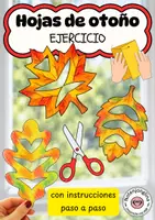 Vista previa - Hojas de trabajo - Hojas recorte otoño ejercicio de recortar ejercicio con tijeras - Portada