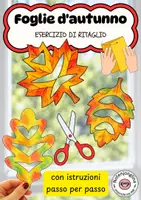 anteprima - Esercizi - Foglie ritaglio carta autunno - Pagina di copertina
