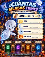 Vista previa - Hojas de trabajo - Cásper y el misterio de las sílabas - página 3