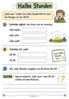 Vorschau - Stundenentwürfe - Zeitumstellung 2026: Uhrzeiten & Zeitspannen üben | Mathematik Klasse 2–4 - Seite 3