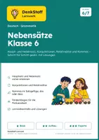 Vorschau - Arbeitsblätter - Haupt- und Nebensatz Klasse 6 – 3 Niveaus - Deckblatt