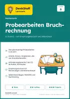 Vorschau - Test - Bruchrechnung Klasse 6 – 3 Probearbeiten - Deckblatt