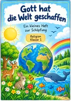 Vorschau - Mal- und Bastelvorlagen - Die Schöpfung – Religion Klasse 1 - Deckblatt