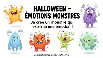 Aperçu - Matériel pour travaux manuels / dessin - Halloween – Crée votre Monstres - Page 1