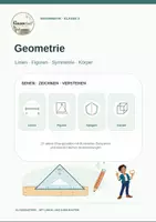 Vorschau - Arbeitsblätter - Geometrie – Arbeitsheft für Klasse 3: Linien, Strecken, Figuren, Symmetrie und Körper | mit Lösungen - Deckblatt