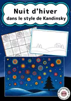 Aperçu - Matériel pour travaux manuels / dessin - Projet artistique d'hiver Kandinsky "Nuit d'hiver" - Page de couverture