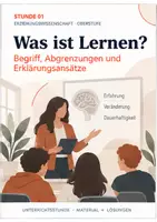 Vorschau - Stundenentwürfe - Lerntheorien verstehen, analysieren & anwenden | 7 Unterrichtsstunden Pädagogik Q1/Q2 - Seite 1