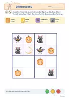 Vorschau - Arbeitsblätter - Halloween-Geheimbilder für ESE | Plus und Minus bis 10 | Kleine Bilder in Etappen | Klasse 1-2 - Seite 3